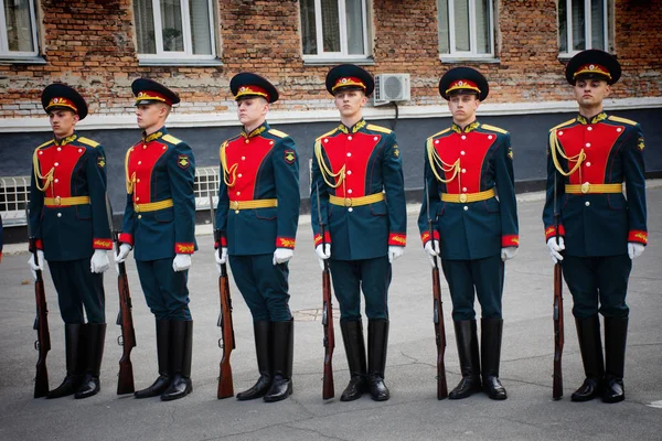 Barnaul Rússia Maio 2019 Soldados Guarda Honra Pelotão Ministério Dos — Fotografia de Stock