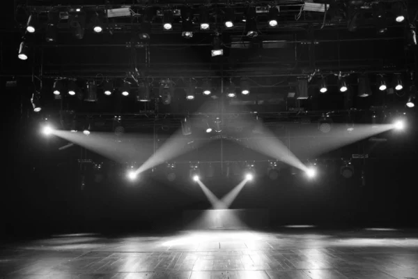 Luz Las Linternas Iluminación Escenario Del Teatro — Foto de Stock