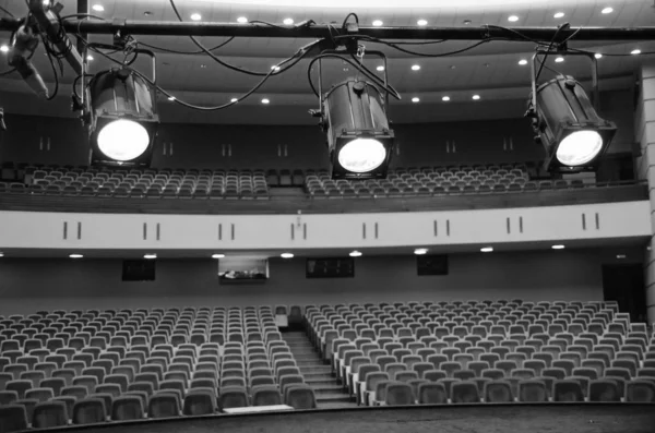 Ljus Belysning Lyktor Scenen Teatern — Stockfoto