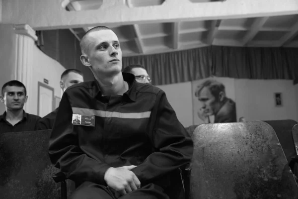 Barnaul Rusko Července 2019 Vězni Ruské Kolonie Připravují Soutěž Písní — Stock fotografie