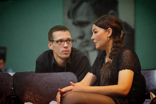 Барнаул, Россия - 26 июля 2019.Meeting with prisoners in a Russian prison
