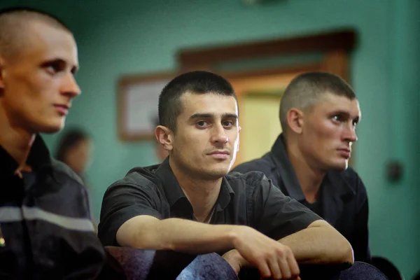 Barnaul Rusia Julio 2019 Prisioneros Colonia Rusa Preparan Para Concurso —  Fotos de Stock