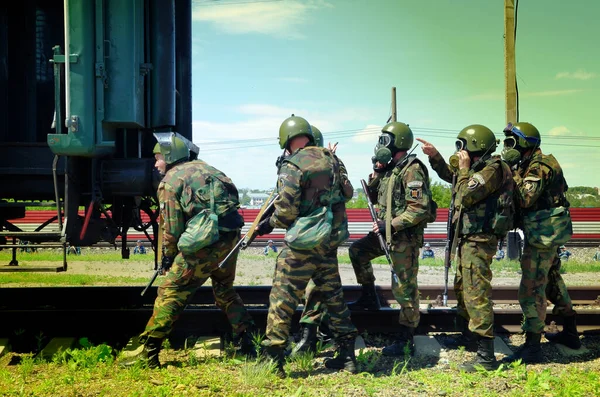 Barnaul Russia Maggio 2020 Soldati Delle Forze Speciali Hanno Preso — Foto Stock