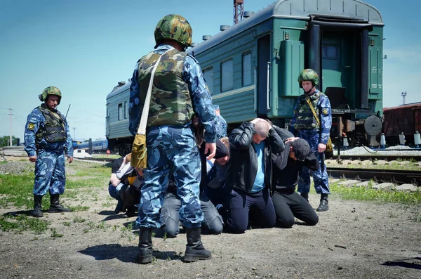 Barnaul Rusland Juni 2018 Het Personeel Van Federale Dienst Voor — Stockfoto