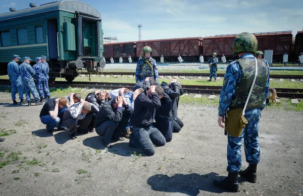 Barnaul Rusland Juni 2018 Het Personeel Van Federale Dienst Voor — Stockfoto