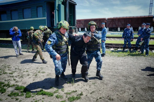 Barnaul Rusland Juni 2018 Het Personeel Van Federale Dienst Voor — Stockfoto