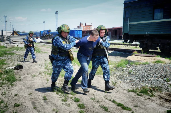 Barnaul Rusland Juni 2018 Het Personeel Van Federale Dienst Voor — Stockfoto