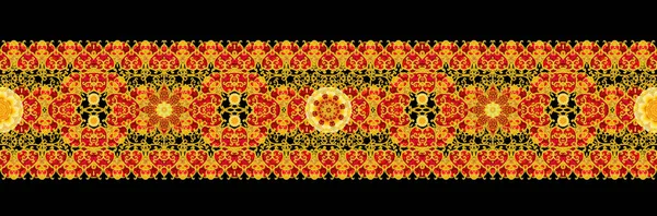 Jednolity Wzór Genialny Koronki Stylizowane Kwiaty Ażurowe Tkania Delikatny Paisley — Zdjęcie stockowe