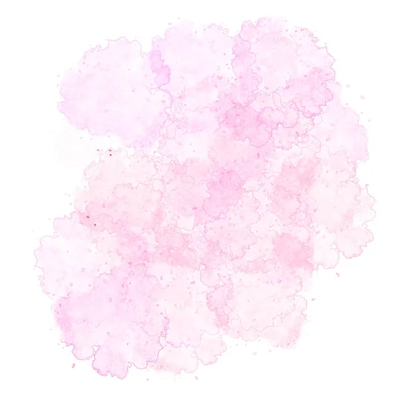 ピンクの水彩汚れ抽象的なイラスト — ストック写真