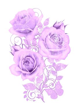 Dekoratif dekorasyon, desenli eleman, hassas dokulu yaprak güzel dantel ve inci yapılmış. Mücevherli parlak bukleler, boncuklar, iş parçacığından pastel pembe gül ahbap. Hassas dokuma ajur