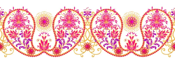 렌더링 양식에 일치시키는 섬세한 빛나는 페이즐리 매끄러운 스타일의 아라베스크 화려한 — 스톡 사진