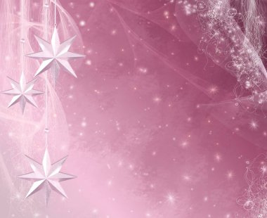 Noel yumuşak pastel parlayan arka plan, yeni yıl, parlak altın topları, çok renkli serpantin, bukleler, yanan ışıklar, rüya. 3B işleme