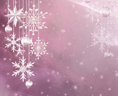 Noel yumuşak pastel parlayan arka plan, yeni yıl, parlak altın topları, çok renkli serpantin, bukleler, yanan ışıklar, rüya. 3B işleme