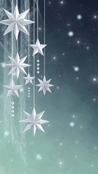 Boże Narodzenie Błyszczące Tło Nowy Rok Srebrne Kule Fantastyczne Niewyraźne — Zdjęcie stockowe
