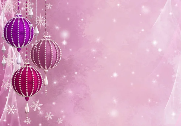 Christmas shining background New Year, silver snowflake, fantastic blurred cloud and sky gradient, soft focus, glittering sparkling stars, burning lights, dream, pink pastel colors, 3d rendering