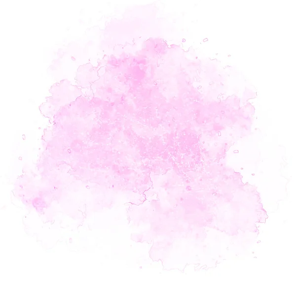 Composición Abstracta Mancha Acuarela Rosa — Foto de Stock