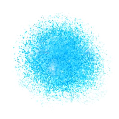 Soyut illüstrasyon, yuvarlak şekilli suluboya lekesi, izole edilmiş.