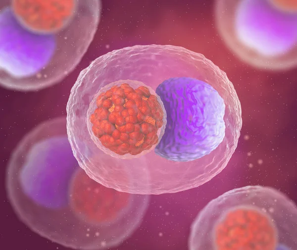 Soyut tıbbi geçmiş, mikroskop altında mikroskop altında bulunan klamidya bakterisi.