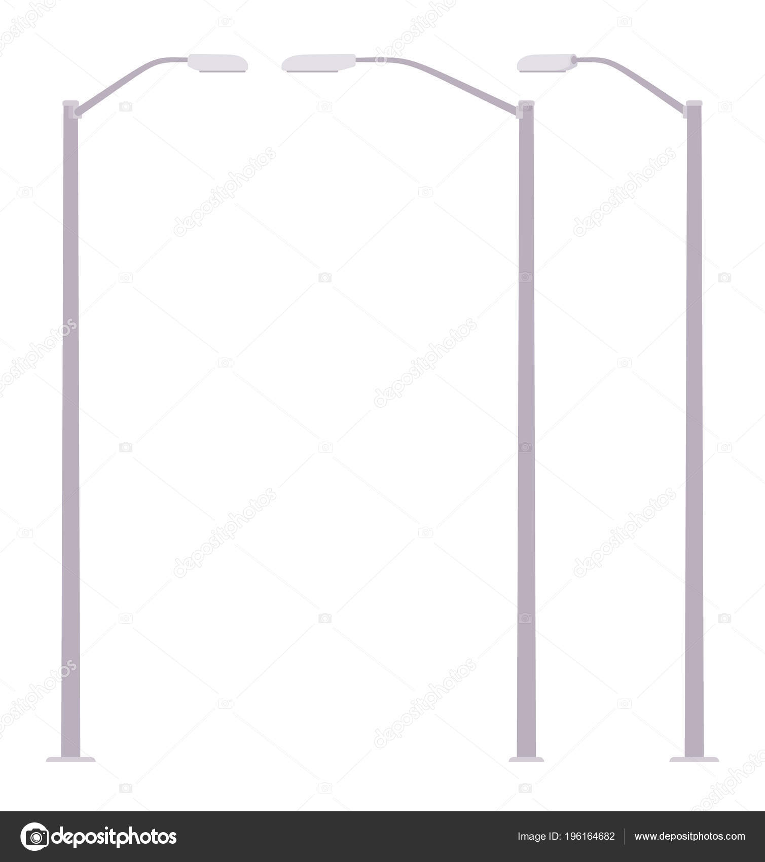 silver street lamp post