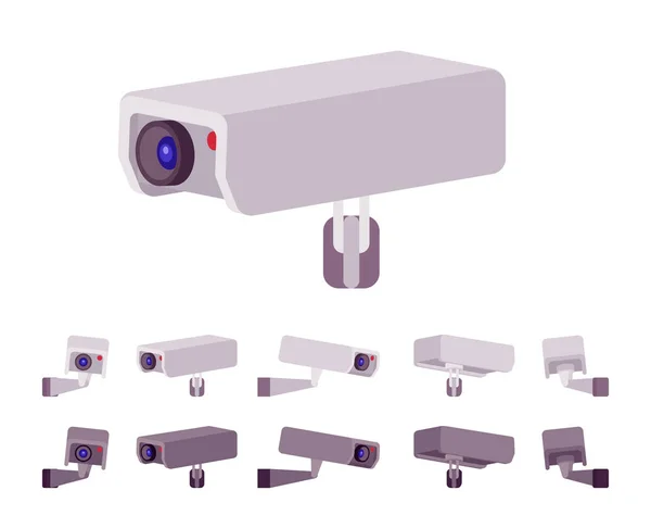 Cctv kamera set — Stockvektor