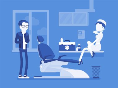 Flört seksi hemşire ve hasta