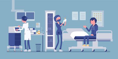 Doktor ofisinde tıbbi prosedürler