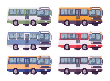 Otobüs parlak renklerde ayarla