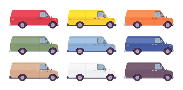 Lieferwagen in hellen Farben — Stockvektor