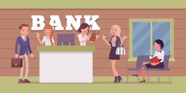 İstemciler ve banka Office danışmanları