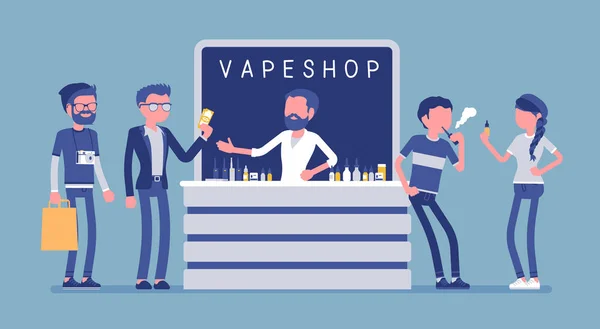 Vape sklep firmy — Wektor stockowy