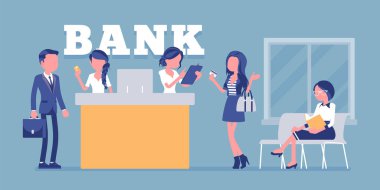 İstemciler ve banka Office danışmanları