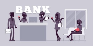 İstemciler ve banka Office danışmanları