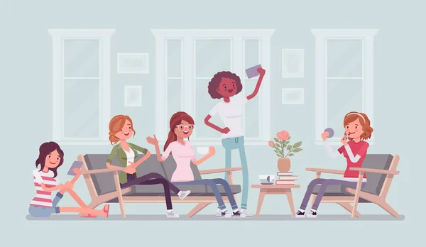 Kadınlar tavuk parti ya da eğlence için toplama