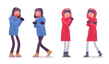 Aşağı bir ceketi giyen kadın ve negatif duygular