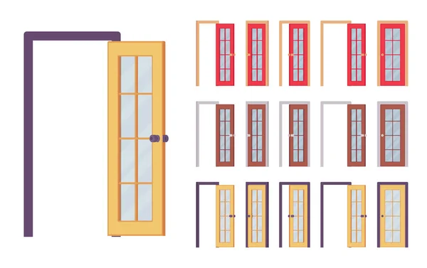 Puertas modernas para el hogar y la oficina — Vector de stock
