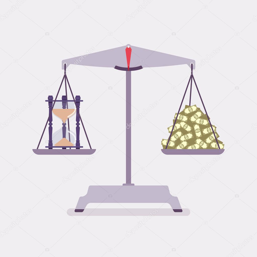 Time and money scales tool good balance