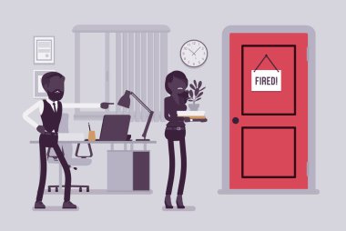 Ateş kadın ve kızgın erkek patron