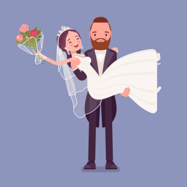 Düğün töreni taşıma gelin damat