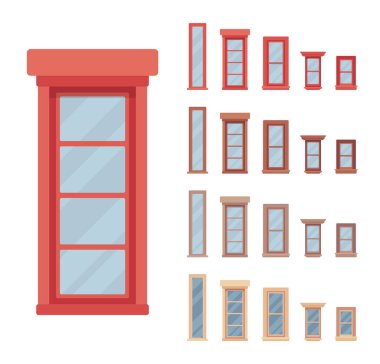 Pencere cam'de bir çerçeve ile donatılmış bina için