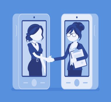 Mobil kadın anlaşma, ticari iş anlaşması