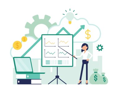 Pano tanıtımı bir kadınla