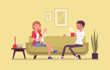 Oda arkadaşı arkadaşlar birlikte yaşamaktan zevk