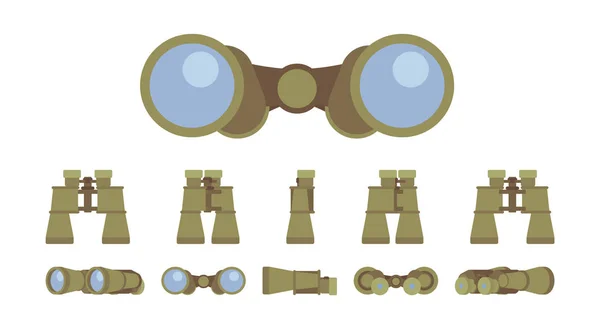 Conjunto de instrumentos ópticos prismáticos — Vector de stock