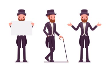 Siyah smokin ceketli beyefendi