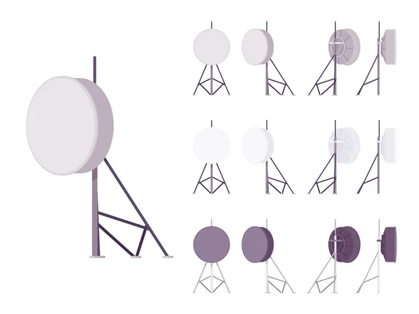 Antenne satellite pour la radiodiffusion — Image vectorielle