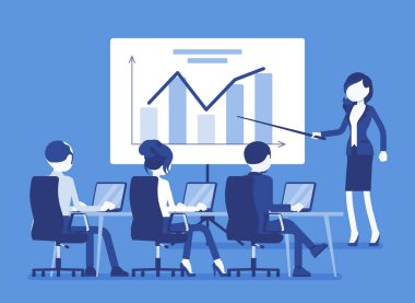 İş sunumu, ofiste Toplantı