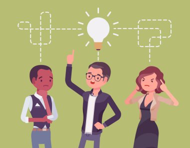 Beyin fırtınası başlangıç iş ekibi