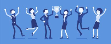 Kupa ile kazanan genç takım