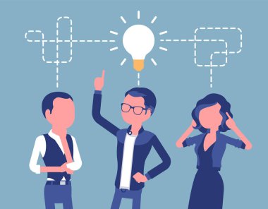 Beyin fırtınası başlangıç iş ekibi