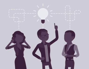 Beyin fırtınası başlangıç iş ekibi